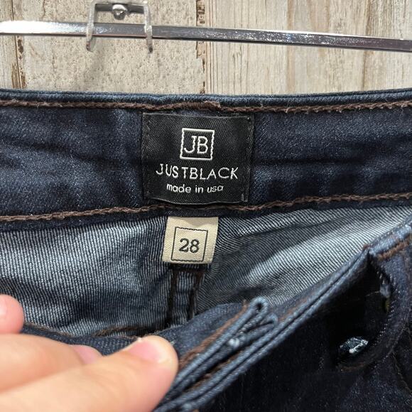 Just Black Denim USA Low Rise Skinny Jeans BP790 Size 28 Dark Wash Classic - Picture 2 of 8